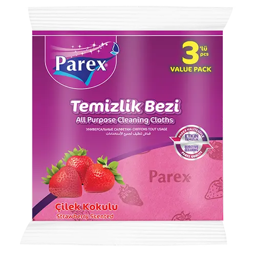 imgi_11_1909746-Cilek-Kokulu-Temizlik-Bezi STRAWBERRY SCENTED CLEANING CLOTH 3 PCS - Image 1